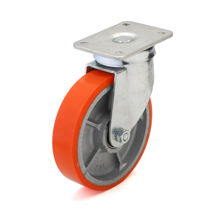 Колесо складається з відлитого під тиском оранжевого поліуретанового контактного шару і посиленого центру колеса.