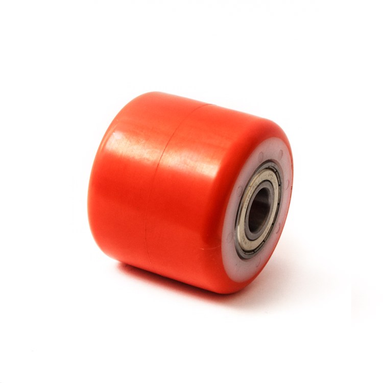 Pallet truck rollers.