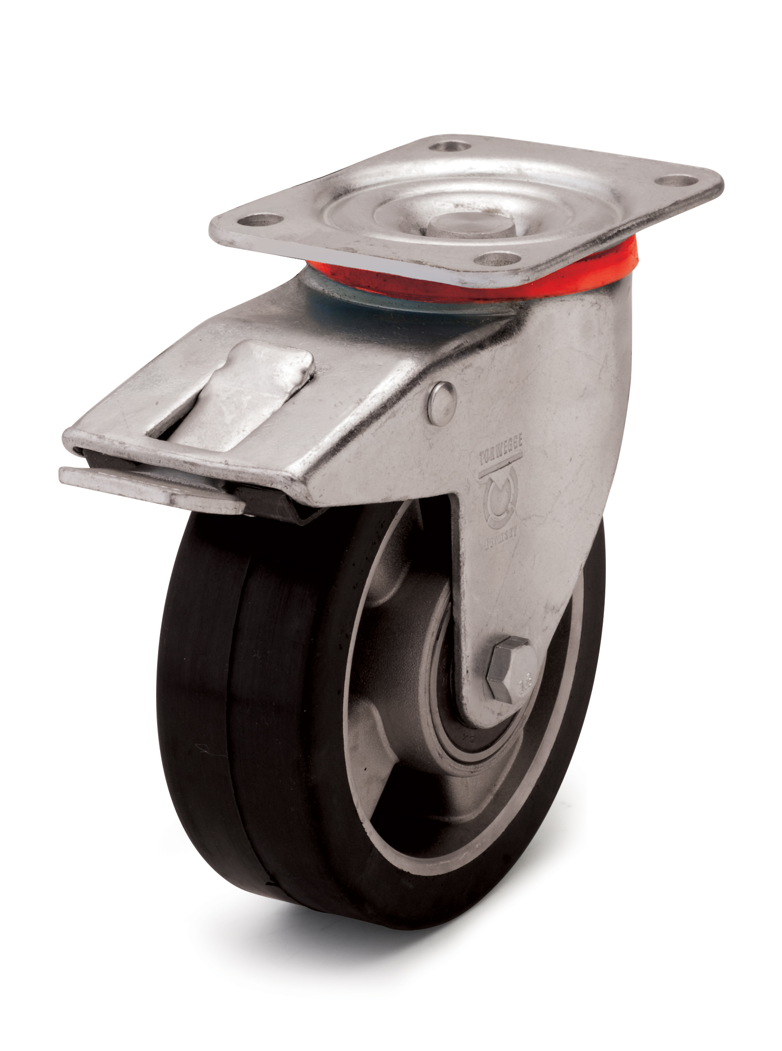 Elastic black rubber wheel. from the company Fregat Elastic black rubber wheel.
