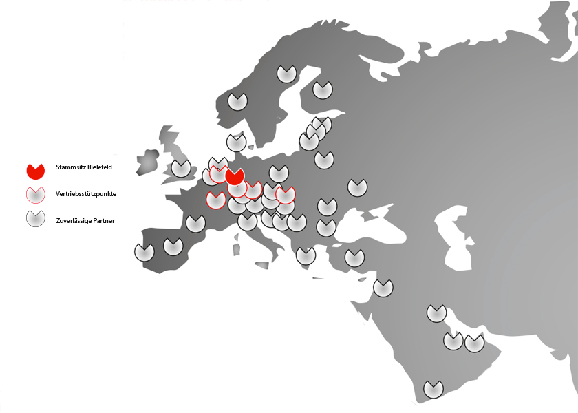 Карта представительств Torwegge